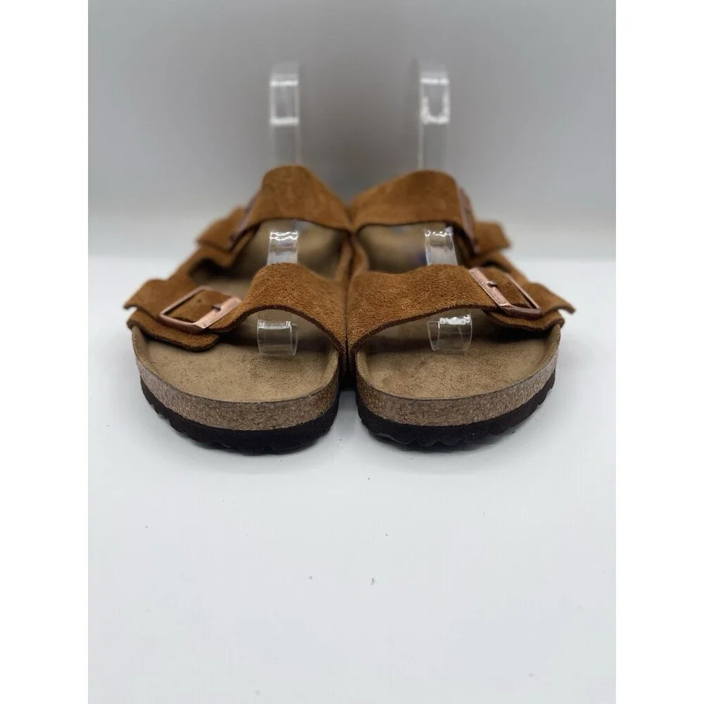 Birkenstock Arizona Sandals Men Suede Leather Mink Shoes Comfort US 10 EU 43 New